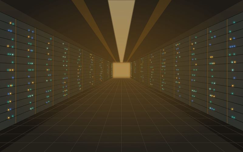 Lorong containment rack di data center
